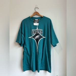 Philadelphia Eagles 90s Starter midnight green shirt
